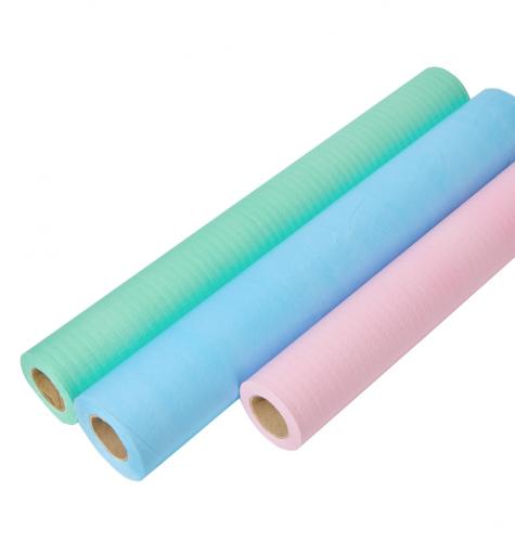 中国Laminated Paper Film Roll Degradable Examination Bed Sheet Paper Film Roll Couch/Table Padメーカー