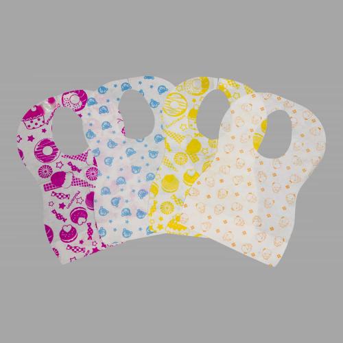 中国Disposable Baby Bib, Waterproof Paper + PE Film 24.5*34.5cm with Pocket, Multi-Color for Home & Restaurant Useメーカー