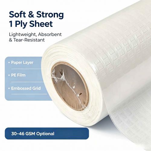 disposable examination table cover;examination table paper roll;disposable couch cover roll;paper PE laminated bed sheet;disposable treatment table cover;waterproof examination table roll