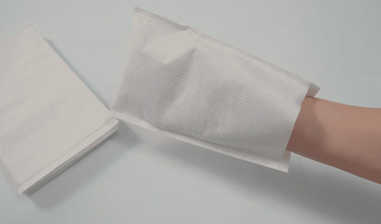 使い捨て不織布洗濯用手袋 抗菌 エコフレンドリー 長方形